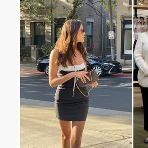 Lioness Black and White Mini Dress